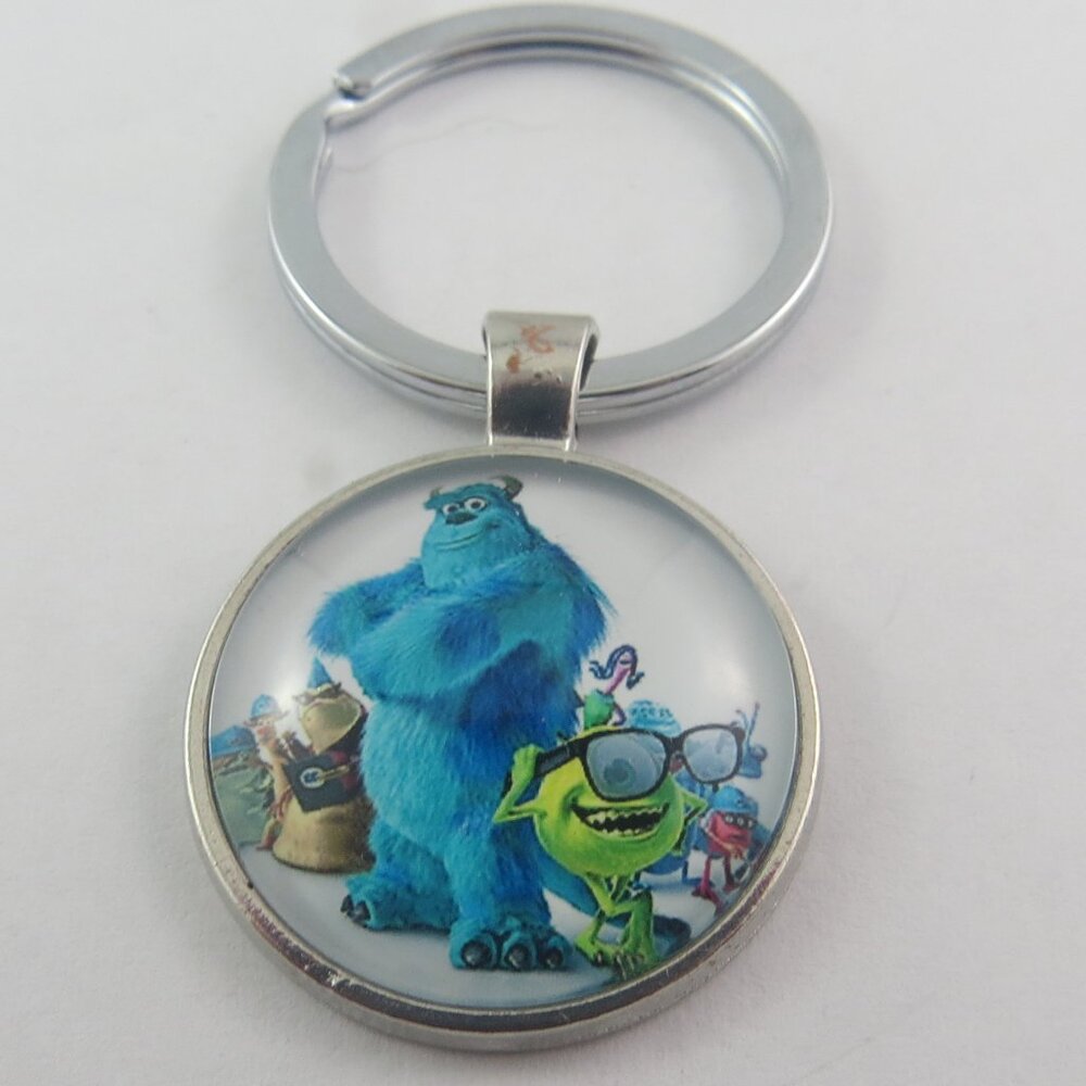 Monster Cartoon Keychain Funny Character Key Ring Gift for Kids Back pack
